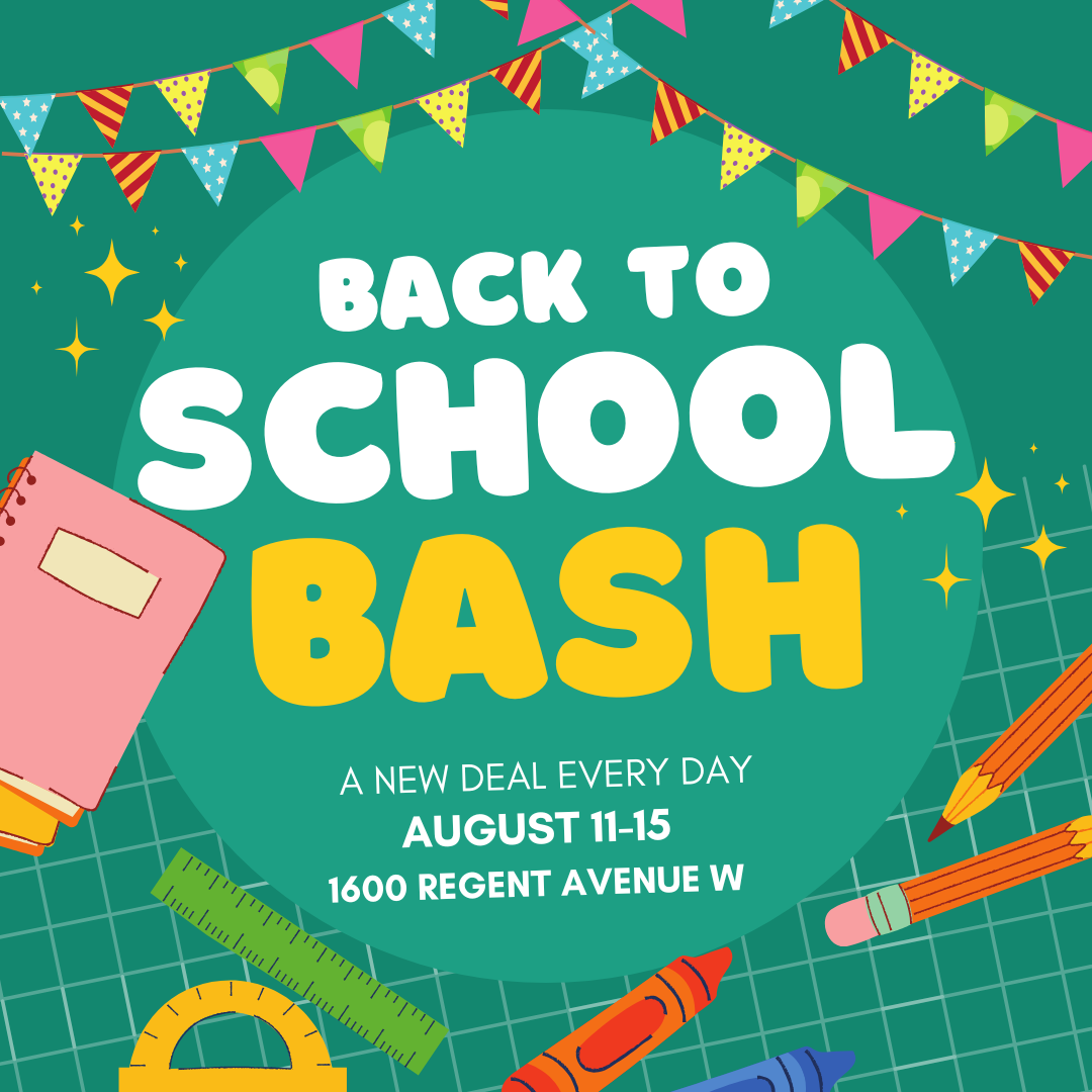 Graphic advertising Back To School Bash